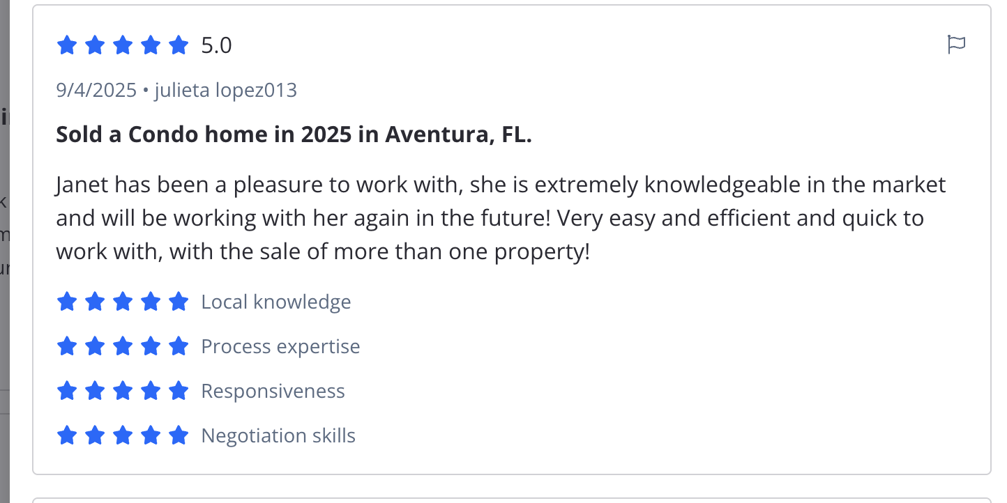 featured image for story, Sold a Condo home in 2025 in Aventura, FL.