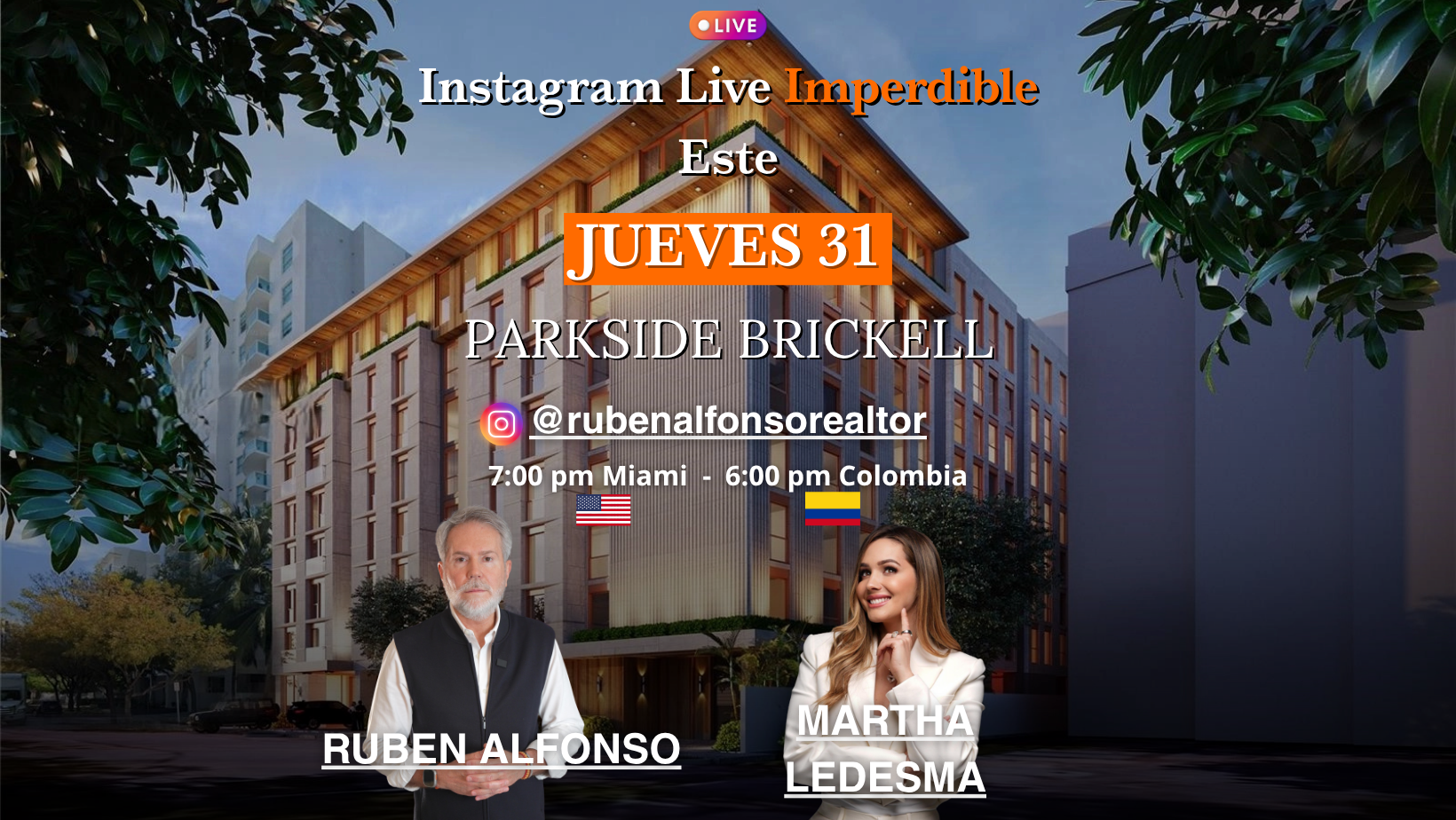 featured image for story, ¡Atención inversionistas! Este jueves 31 tienes una cita imperdible en nuestro Instagram Live 🎥 junto a Martha Ledesma y Rubén Alfonso.