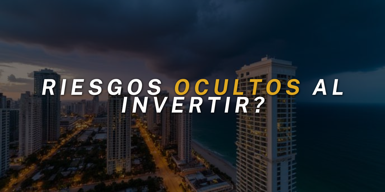 featured image for story, ¿Es seguro mover mi capital a Real Estate en Miami o estoy asumiendo un riesgo fiscal oculto como extranjero?